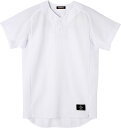 DESCENTE (デサント) 野球&ソフトボール ユニホーム ハーフボタンシャツ 【Sホワイト】 STD-52TB SWHT ユニフォーム 練習着 ホワイト 白 20SS {NP}(4)
