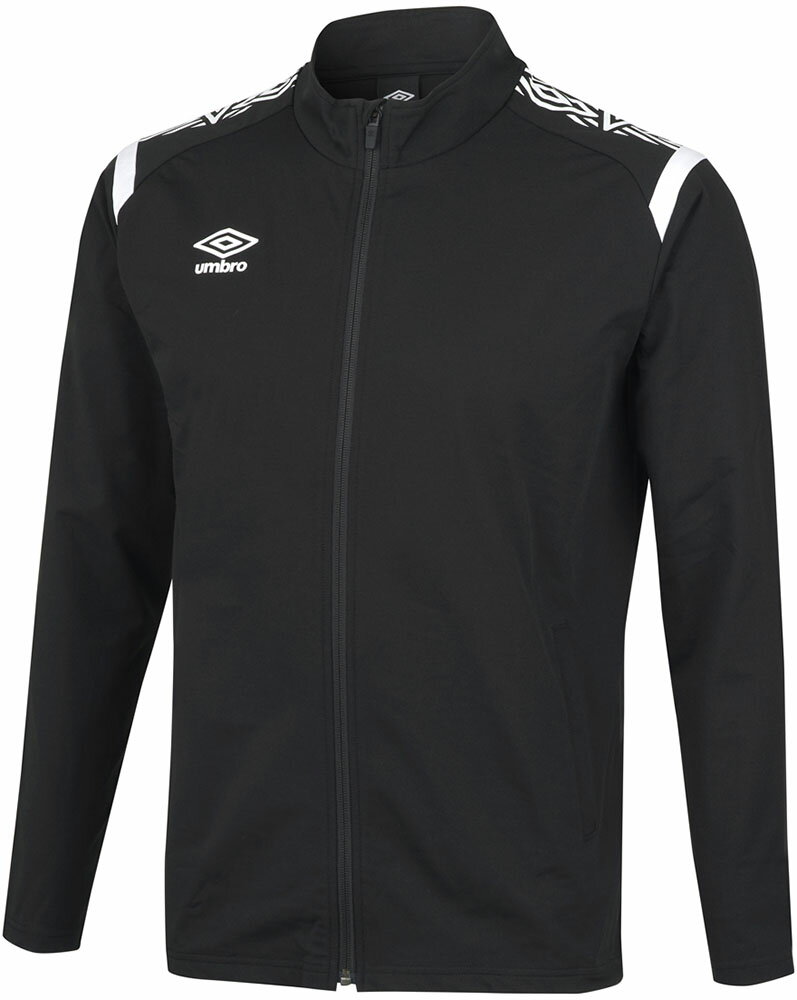 umbro （アンブロ） サッカー トレーニングウェア ウォームアップジャケット 【ブラック×ホワイト】 UAS2350 BKWH WUPニットジャケット ジャケット ブラック 黒 23SS {NP}