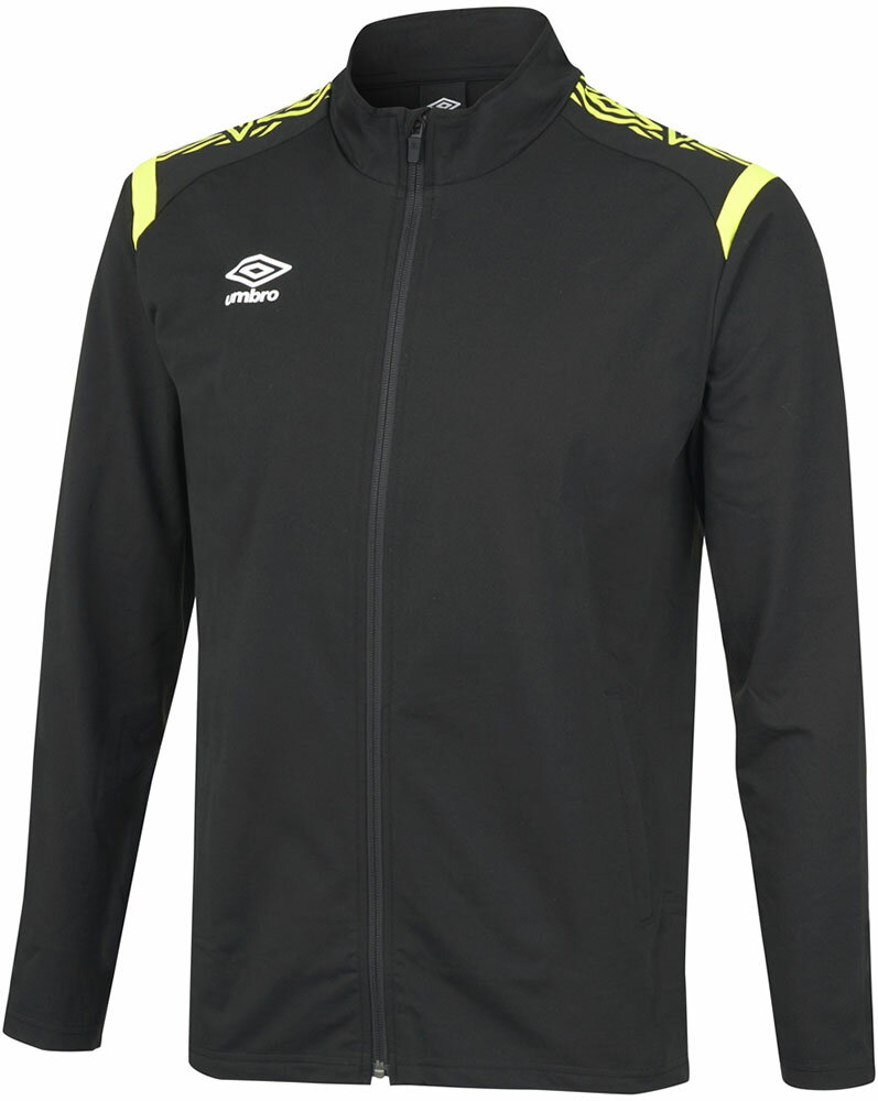 umbro （アンブロ） サッカー トレーニングウェア ウォームアップジャケット 【ブラック×イエロー】 UAS2350 BKYL WUPニットジャケット ジャケット ブラック 黒 23SS {NP}