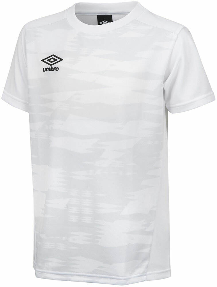 umbro (アンブロ) サッカー ゲームシャツ・パンツ ジュニア ゲームシャツ(グラフィック) 【ホワイト】 UAS6310J WHT ゲームシャツJR 半袖シャツ ジュニア キッズ 子供用 ホワイト 白 23SS {NP}