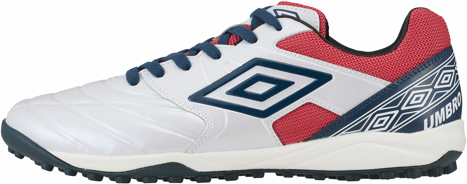 umbro （アンブロ） サッカー スパイク アクセレイター TR WIDE 【S.WHITE/RED/NAVY】 UF5SFCT3M WHRD スパイクターフ シューズ ホワイト 白 25SS {SK}