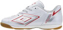 umbro (アンブロ) サッカー スパイク UMBRO やわらかコントロールサッカーシューズIN 【S.WHITE/RED/SLV】 UU4XJB55WR WR スパイク JRインドア サッカー シューズ ホワイト 白 24SS {SK}(4)