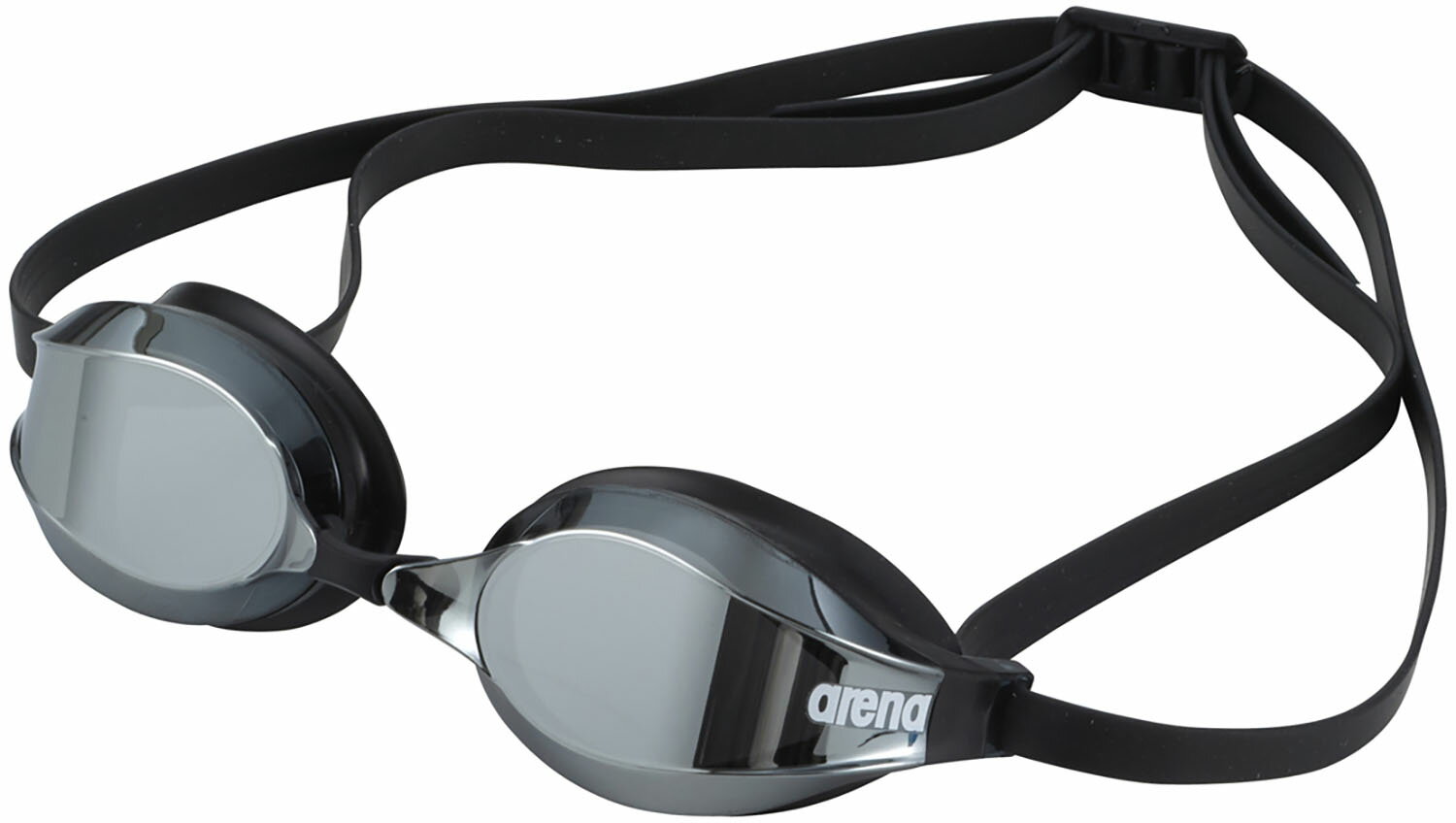 ≪当日出荷≫ arena （アリーナ） 水泳 ゴーグル 【Q-CHAKU2】レーシングゴーグル(ミラーレンズ、リノンくもり止め) 【スモーク×シルバー×ブラック×ブラック】 AS5SGG20U BKSL レース用 スイミングゴーグル メンズ・レディース 男性用・女性用 ブラック 黒 25SS {SK}
