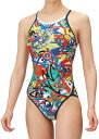 arena (アリーナ) 水泳 水着 トレーニングワンピース(オープンバック) 【レッド×ネイビー】 AS5SWM50G RDNV 水着ガールズ競泳用(FINA・ 水着 ジュニア・キッズ 子供用 マルチカラー 赤 紺 25SS {NP}