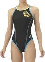 arena (アリーナ) 水泳 水着 トレーニングワンピース(オープンバック) 【ブラック×ゴールド】 SAR-4100W BKGD 水着レディース競泳用(非公認) トレーニング水着 レディース 女性用 ブラック 黒 金 20SS {SK}