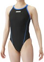arena (アリーナ) 水泳 水着 トレーニングワンピース(オープンバック) 【ブラック×ブルー】 SAR-4106W BKBU 水着レディース競泳用(FINA非公認) トレーニング水着 レディース 女性用 ブラック 黒 青 24SS {SK}