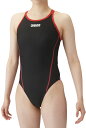 arena (アリーナ) 水泳 水着 トレーニングワンピース(オープンバック) 【ブラック×レッド】 SAR-4106W BKRD 水着レディース競泳用(FINA非公認) トレーニング水着 レディース 女性用 ブラック 黒 赤 24SS {SK}