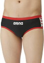 arena (アリーナ) 水泳 水着 トレーニングブリーフ 【ブラック×レッド】 SAR-4108 BKRD 水着メンズ競泳用(FINA非公認) トレーニング水着 メンズ 男性用 ブラック 黒 赤 24SS {NP}