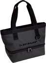 DUNLOP (ダンロップ) テニス バッグ 2段式保冷ミニトートバッグ DTC-2238 【ブラック】 DTC-2238 900 トートバッグ メンズ・レディース 男性用・女性用 クロ 黒 灰 21SS {SK}