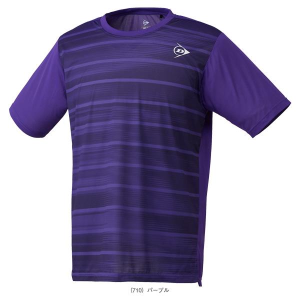 DUNLOP （ダンロップ） テニス ゲームシャツ・パンツ UNISEX 25春夏 GAME SHIRT DAP-1502 【パープル】 DAP-1502 710 ゲームシャツ ショートスリーブ メンズ・レディース 男性用・女性用 ダンロップスポーツマーケティング パープル 紫 26SS {NP}