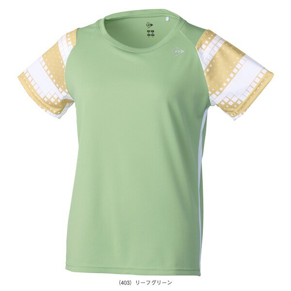 DUNLOP （ダンロップ） テニス ゲームシャツ・パンツ UNISEX 26春夏 GAME SHIRT DAP-1603 【リーフグリーン】 DAP-1623W 403 ゲームシャツ ショートスリーブ レディース 女性用 ダンロップスポーツマーケティング グリーン 緑 26SS {NP}