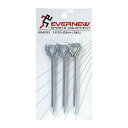 EVERNEW（エバニュー） 体育用品 陸上・トラック競技 器具・備品 スタブロ釘セット〈3本入〉 【シルバー】 EGA033 銀 ギン 21 {NP}