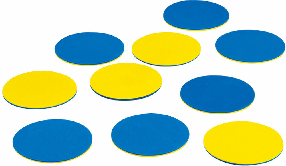 EVERNEW（エバニュー） 体育用品 レクリエーション スポーツリバーシ〈10枚組〉 【ブルー/イエロー】 E..