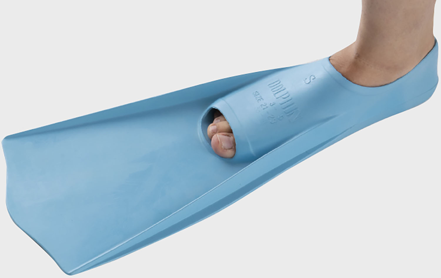 hakozumeのEVERNEW （エバニュー） 水泳 水泳用品 カラードルフィンS 【ブルー】 EHA200 フィン グッズ キッズ ジュニア 子供用 ブルー 青 23SS {SK}｜アングル2
