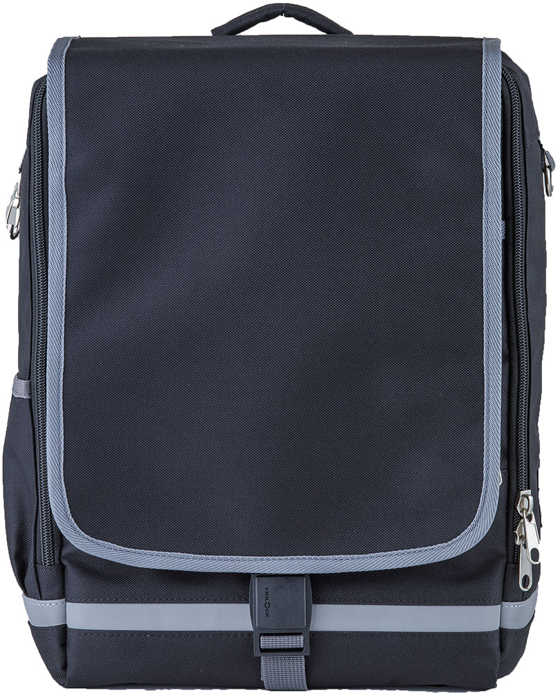 品名：RAKUSACK(JUNIOR2)ダイカラー名：ブラック商品本体サイズ（高さ×幅×奥行）：高さ37cm×幅26cm×厚さ15cm商品重量：重量:880g商品の説明：登下校の負担を減らしたい... という想いから生まれた小学生のための新しい通学スタイル。独フィドロック社製マグネットバックルを採用。選べるカラーは全5色。素材・材質：素材:ポリエステル100%(600デニール)機能：機能:ブックストラップ、時間割表ポケット、マグネットバックル、前面ポケット、体にフィット新設計背面パッド、リフレクター付チェストストラップ、サイドポケット、底面プロテクター、本体全周リフレクター仕様：サイズの目安:身長145cm前後(140cm以上が目安)のお子様向けモデル通学用バッグ / ラクサック / ジュニア / 大サイズ / 小学校高学年向け / 101347B-09