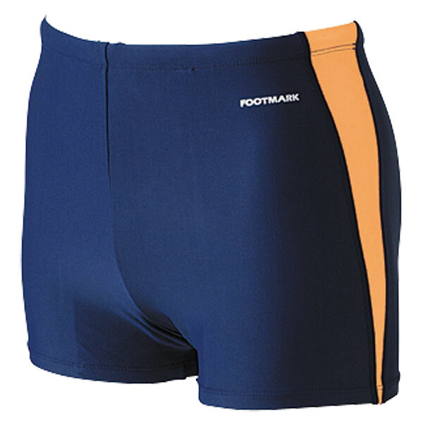 品名：ダンシスイムトランクス 6Lカラー名：オレンジ(蛍光)サイズ詳細：6L : ウエスト134-144※商品によってはどうしても若干の誤差が発生してしまいます。　1-2cmの誤差はあらかじめご了承ください。商品の説明：速乾性と保温性を兼ね備えた生地を使用している機能水着。安全に配慮した蛍光色を採用しています。サイドのラインが特徴的なトランクスタイプの水着。素材・材質：ナイロン80%、ポリウレタン20%機能：UPF50+、伸びる生地原産国：日本仕様：2WAY、股下5.5cm/140サイズ・6cm/Mサイズスイム / スクール水着 / メンズ / 男子 / ボーイズ / アクアライン / 競泳 / 水着 / 機能水着 / 速乾 / 保温 / 蛍光色 / 101532B3-04
