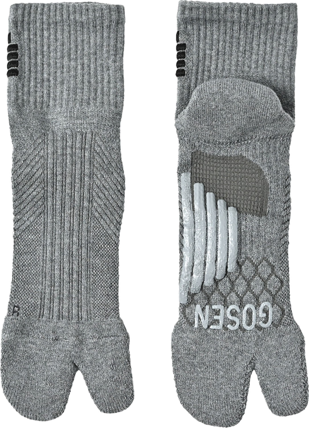 GOSEN （ゴーセン） テニス ソックス 高機能ソックス 【グレー】 F2502 33 ソックスM ソックス メンズ 男性用 グレー 灰 25SS {NP}