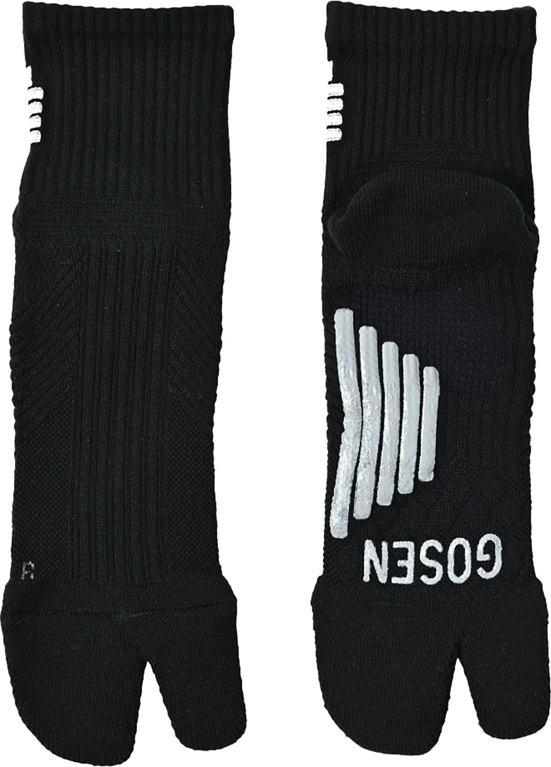 GOSEN （ゴーセン） テニス ソックス 高機能ソックス 【ブラック】 F2502 39 ソックスM ソックス メンズ 男性用 ブラック 黒 25SS {NP}