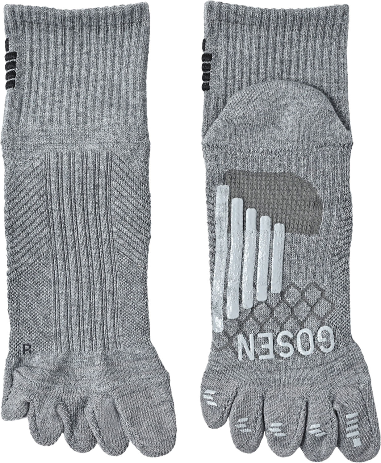 GOSEN （ゴーセン） テニス ソックス 高機能ソックス 【グレー】 F2504 33 ソックスM ソックス メンズ 男性用 グレー 灰 25SS {NP}