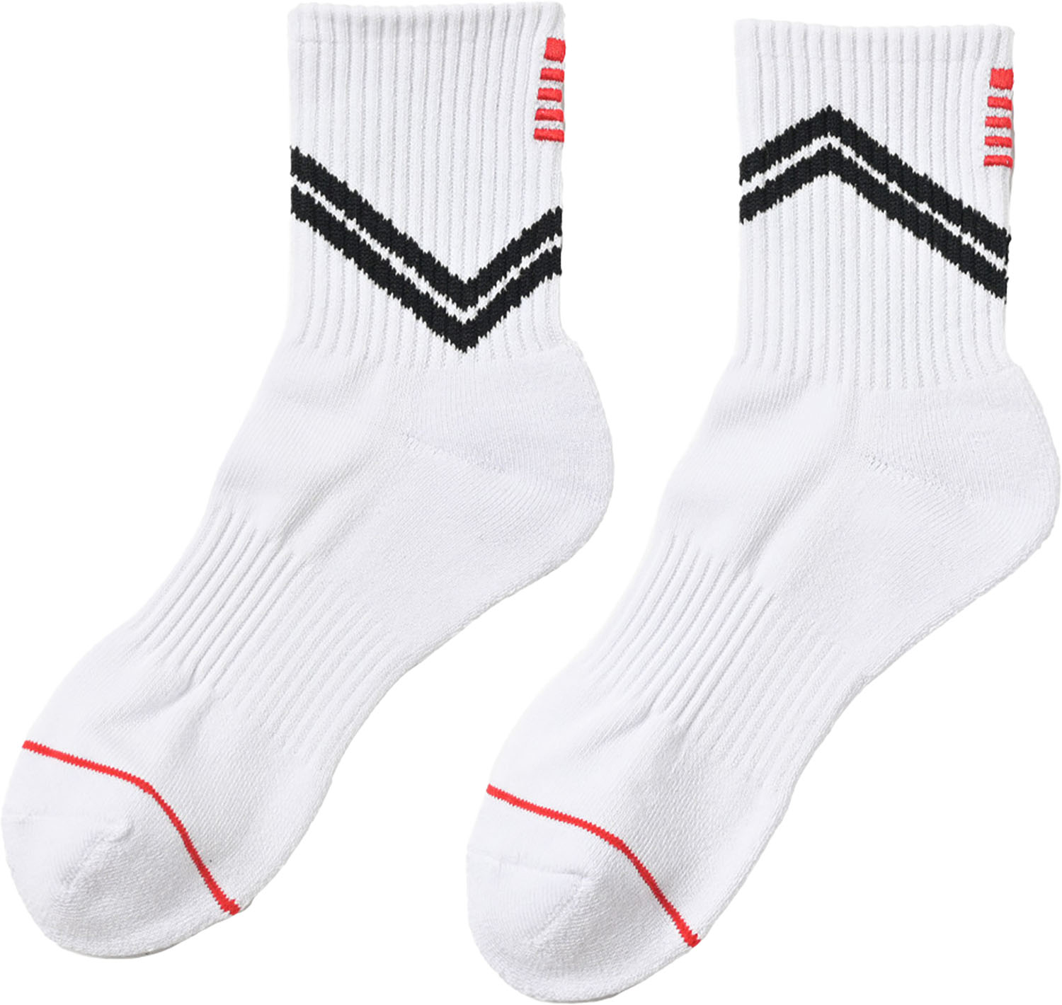 GOSEN （ゴーセン） テニス ソックス ミドルソックス 【レッド】 F2512 27 ソックスM ソックス レッド 赤 25SS {NP}