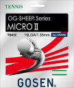 GOSEN(ゴーセン) テニス ガット・ラバー オージー・シープ ミクロ2 15L 硬式テニス用ガット 【ホワイト】 メンズ・レディース 男性用・女性用 TS4...