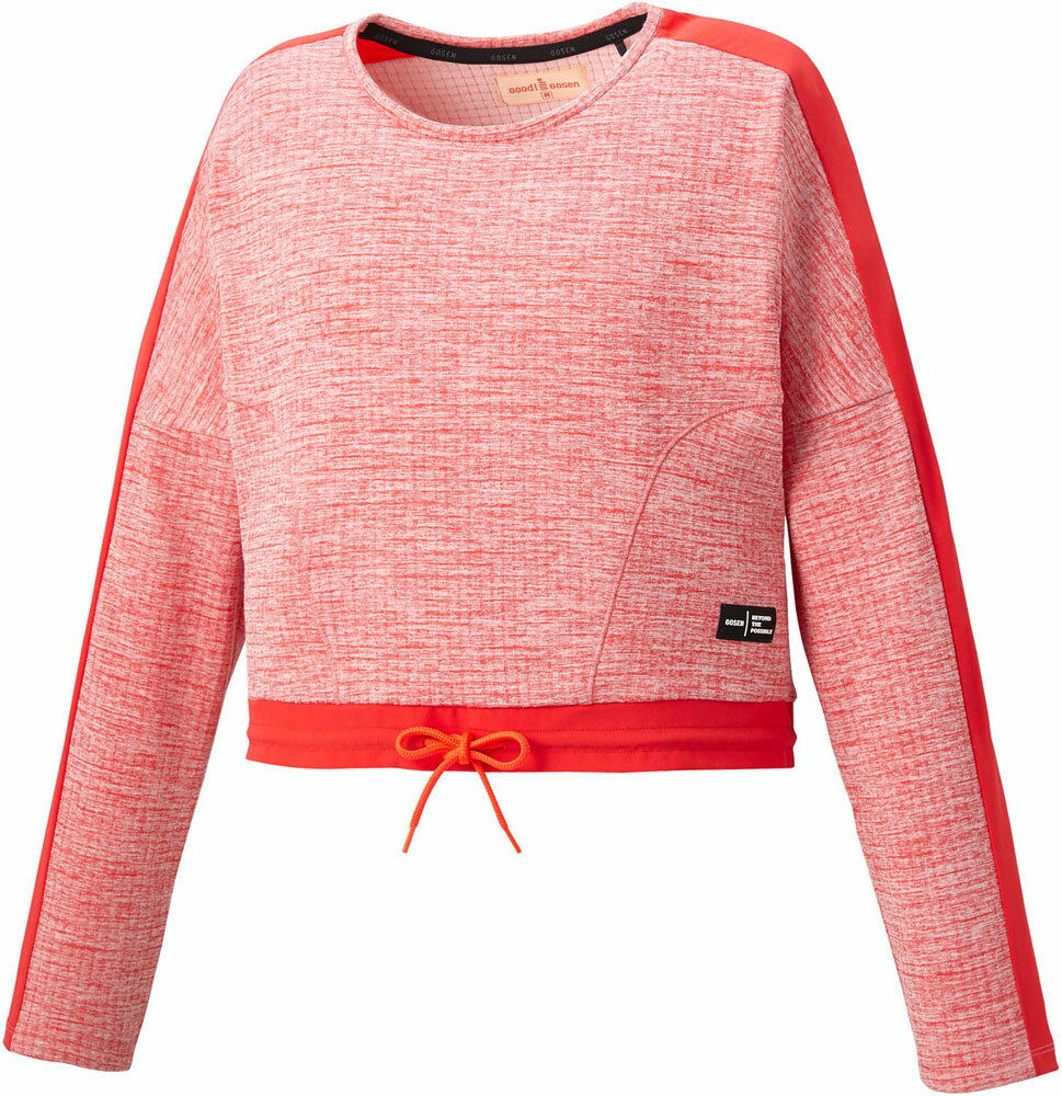 GOSEN（ゴーセン） テニス・ソフトテニス・バドミントン スウェット・トレーナー 裏起毛ストレッチトレーナー 【オレンジモク】 レディース 女性用 W2061 66 {SK}