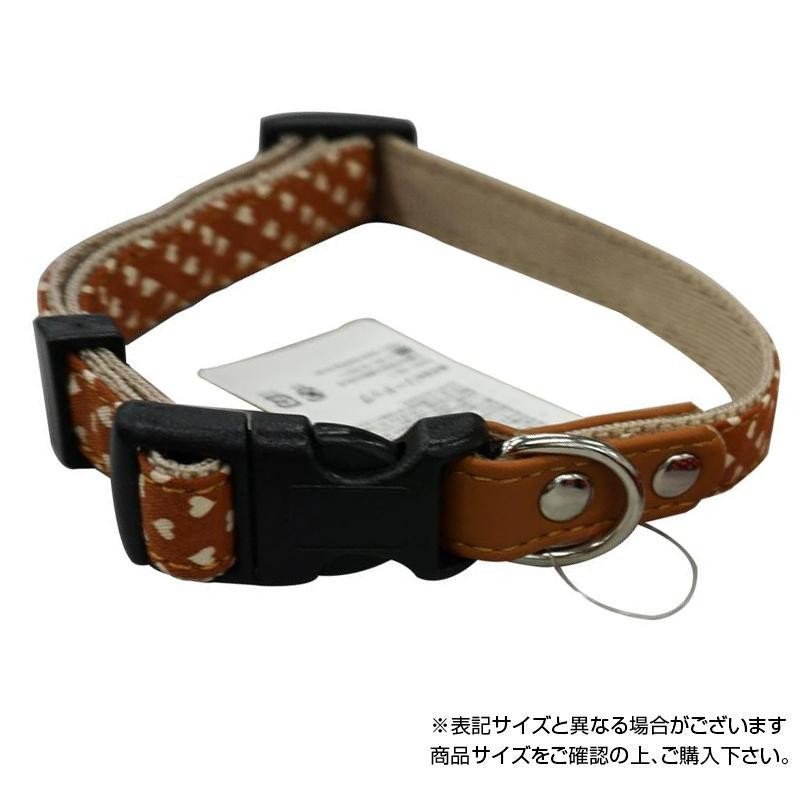 （株）リードッグ プチハートワンタッチカラーS‐ブラウン PHWC‐S ‐BR 犬用品 首輪 日用品｛NP}