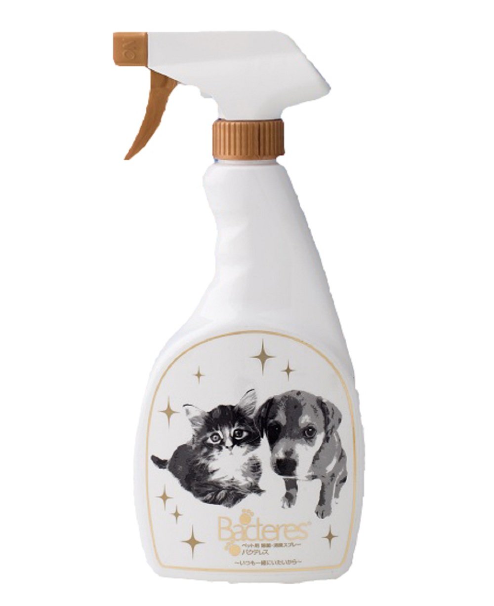 （株）カモス バクテレス ペット用 なめても安心な消臭・除菌水（無香料） 500ml 犬用品 除菌・消臭・芳香剤 日用品｛SK}