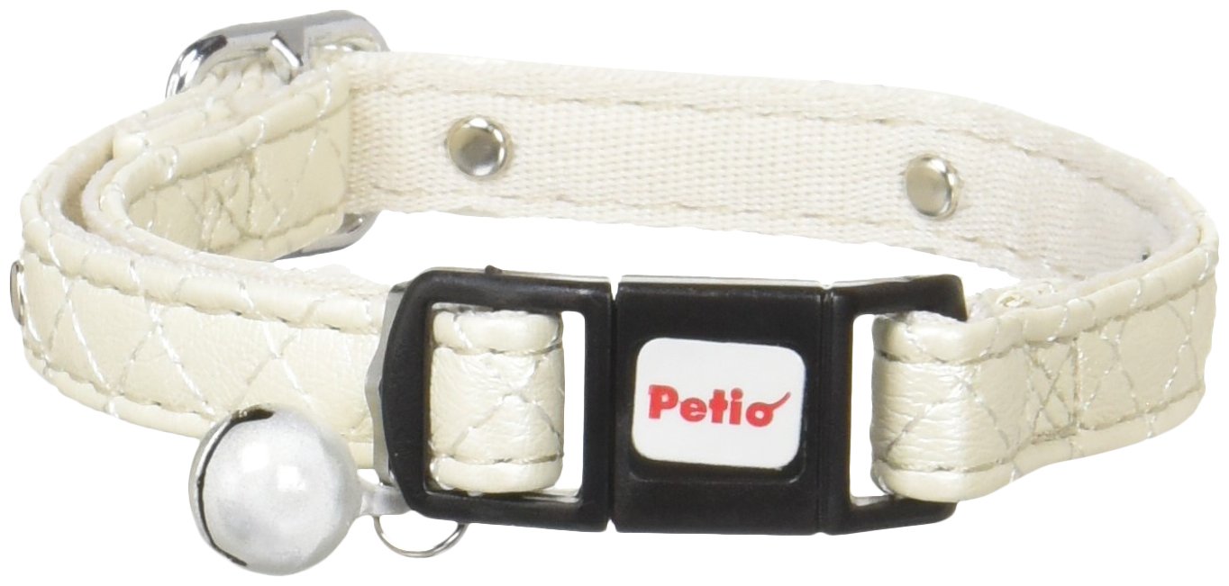 （株）ペティオ ゴージャスカラー シルバー 猫用品 首輪・ハーネス 日用品｛NP}