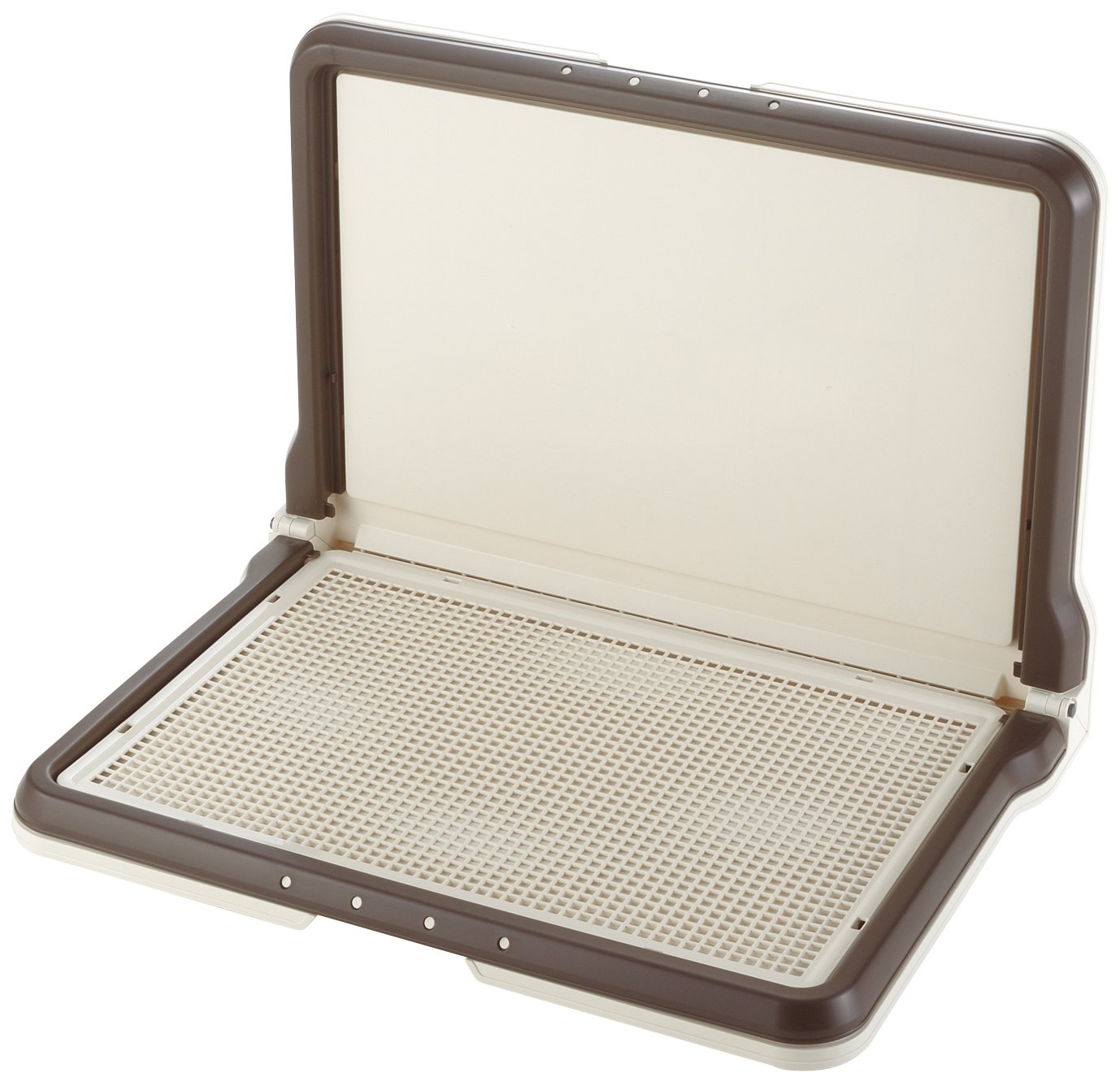Tray Toilet Container - （株）リッチェル しつけ用ステップL型トレー ワイド ダークブラウン 犬用品 トイレ 日用品｛SK}