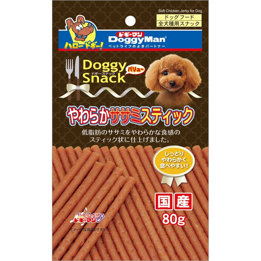 乐天商城 - ドギーマンハヤシ（株）食品営業部 ドギースナックバリューやわらかササミスティック 80g 犬用品 スナック ドックフード｛SK}