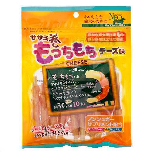 其它 - シーズイシハラ（株） ササミ巻きもっちもちチーズ味 10本 犬用品 スナック ドックフード｛NP}
