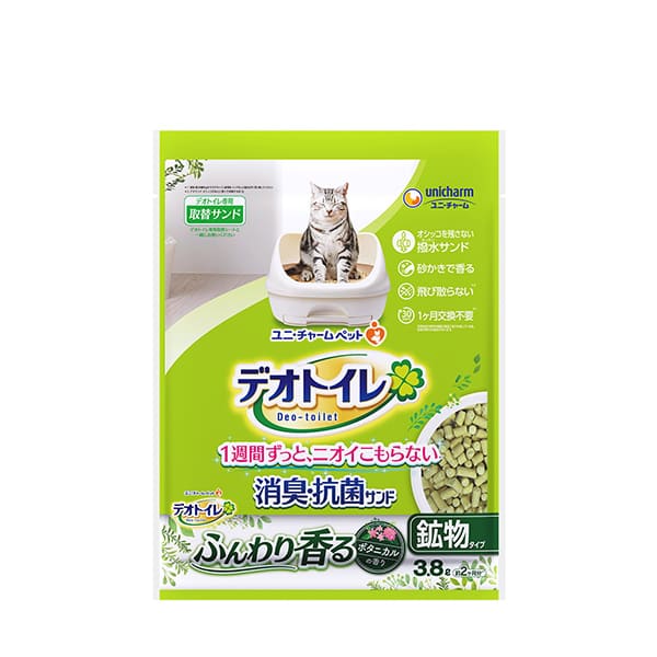 ユニ・チャーム株式会社 デオトイレふんわり香る消臭・抗菌サンドボタニカルの香り 3.8L 猫用 用品 トイレタリー システムトイレ用 4520699524053 {SK}