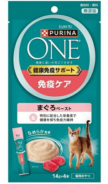 乐天商城 - ネスレ日本株式会社 ピュリナ ワン キャット おやつ 健康免疫サポート 免疫ケア まぐろペースト 56g 猫用 キャットフード スナック 4902201217767 {SK}