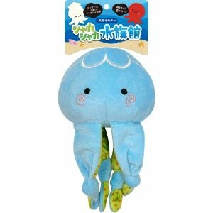 シャカシャカ脚に興味津々！引っ張って遊べます。頭に笛入りで、噛むと音が鳴ります原材料：ポリエステル　ポリエチレン　EVA　　PET使用方法：飼い主と一緒か必ず目の届く所で遊ばせてください。使用上の注意：本品はペット用玩具です。その他の目的には使用しないでください。