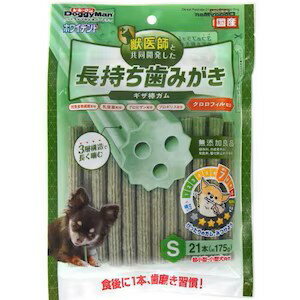 ドギーマンハヤシ株式会社食品営業部 ホワイデント 長持ち歯みがき ギザ棒ガム クロロフィル配合S 21本 犬用 ドックフード スナック ガム 4976555828337 {NP}