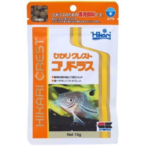 （株）キョーリン ひかりクレスト コリドラス 15g 熱帯魚・アクアリウム 熱帯魚用フード フード｛NP}