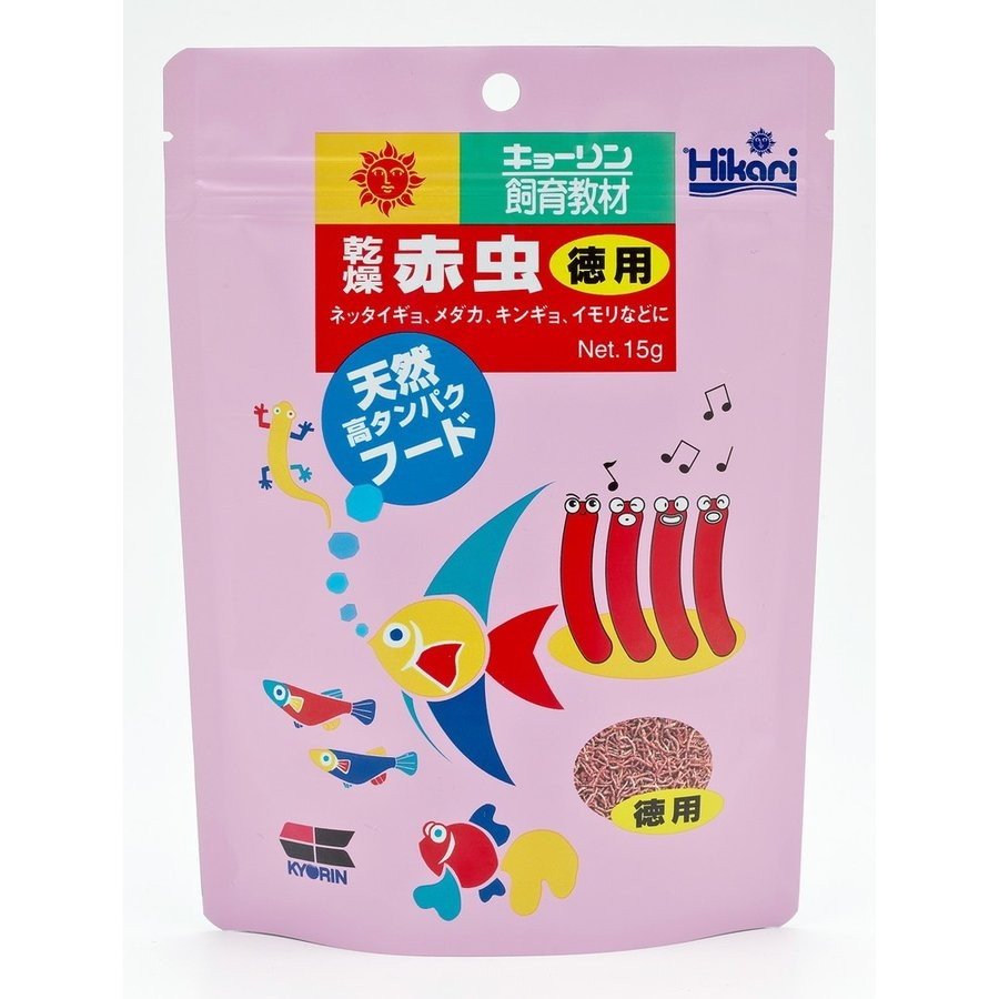 乐天商城 - （株）キョーリン 乾燥赤虫徳用 15g 熱帯魚・アクアリウム 熱帯魚用フード フード｛SK}