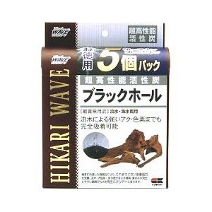 60cm水槽用が5パック（5回分）入り1パックで約2ヶ月間効果が持続。水で軽くすすぎ洗いしてセットするだけ流木による強いアク・色素までも完全に吸着します