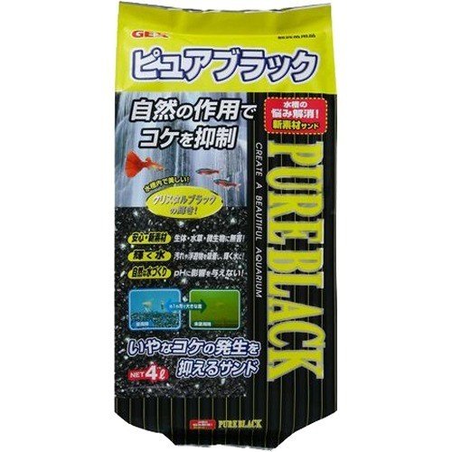 ジェックス（株） ピュアブラック 4L 熱帯魚・アクアリウム 底床 内装｛SK}