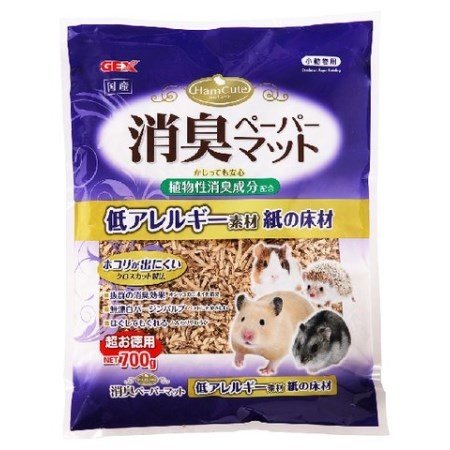 ジェックス（株） ハムキュート 消臭ペーパーマット 700g 小動物 小動物用床材・巣材 用品｛SK}