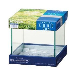 寿工芸（株） クリスタルキューブ200水槽 熱帯魚・アクアリウム 観賞魚用水槽 日用品｛SK}