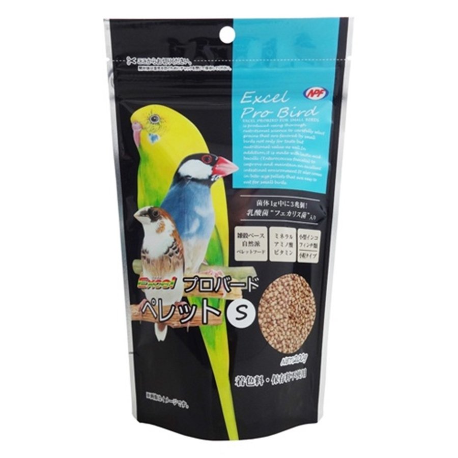 ナチュラルペットフーズ（株） エクセル プロバード ペレットS 200g 小鳥 洋鳥フード フード｛NP}S