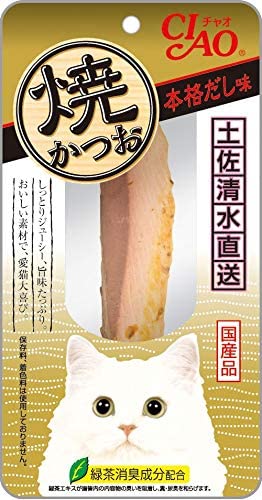 いなばペットフード（株） 焼かつお本格だし味 1本 猫用品 スナック フード｛NP}