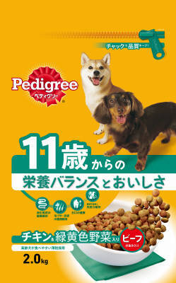 マースジャパンリミテッド PD24 ペディグリー 11歳から用 ヘルシーチキン＆緑黄色野菜入り 2kg ＜対象..