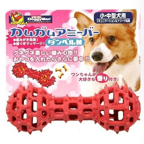 ドギーマンハヤシ（株）用品営業部 カムガムアミーバー ダンベル M 犬用品 玩具・アジリティグッズ 日..