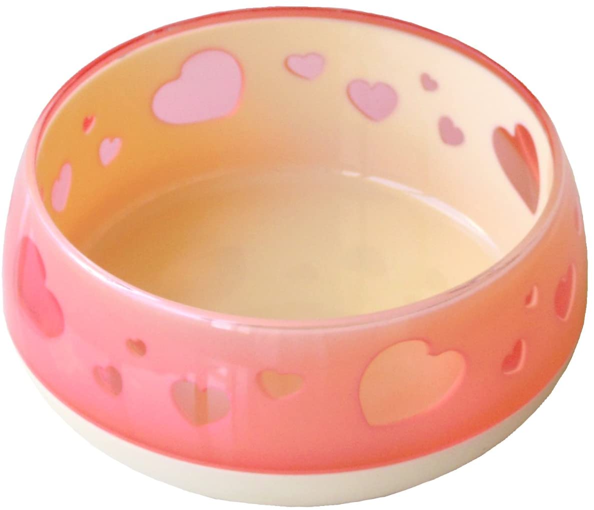 Tableware - （株）ペッツルート おいしく見えるワン食器 S ピンクハート 犬用品 食器 日用品｛SK}