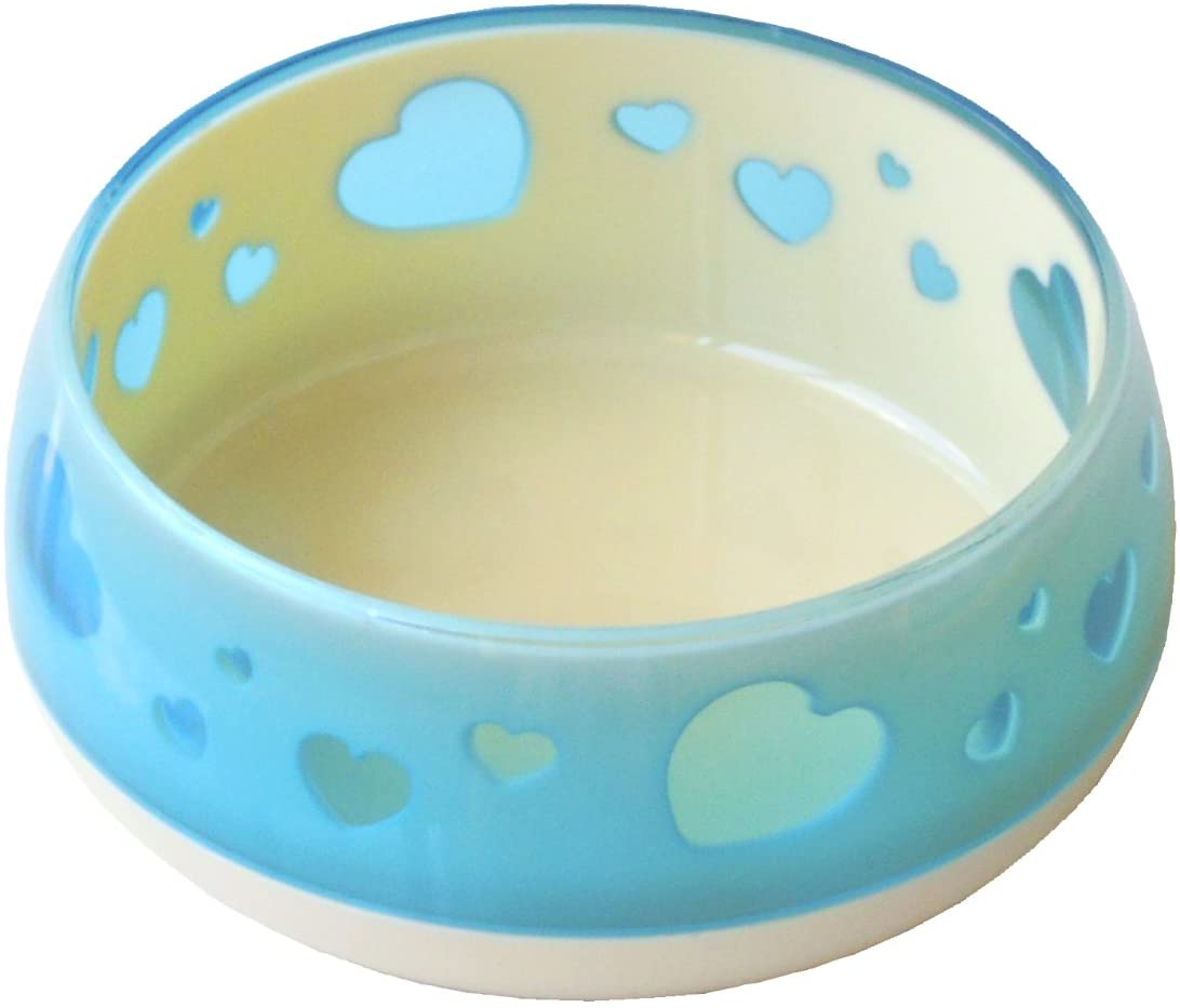 Tableware - （株）ペッツルート おいしく見えるワン食器 S ブルーハート 犬用品 食器 日用品｛SK}