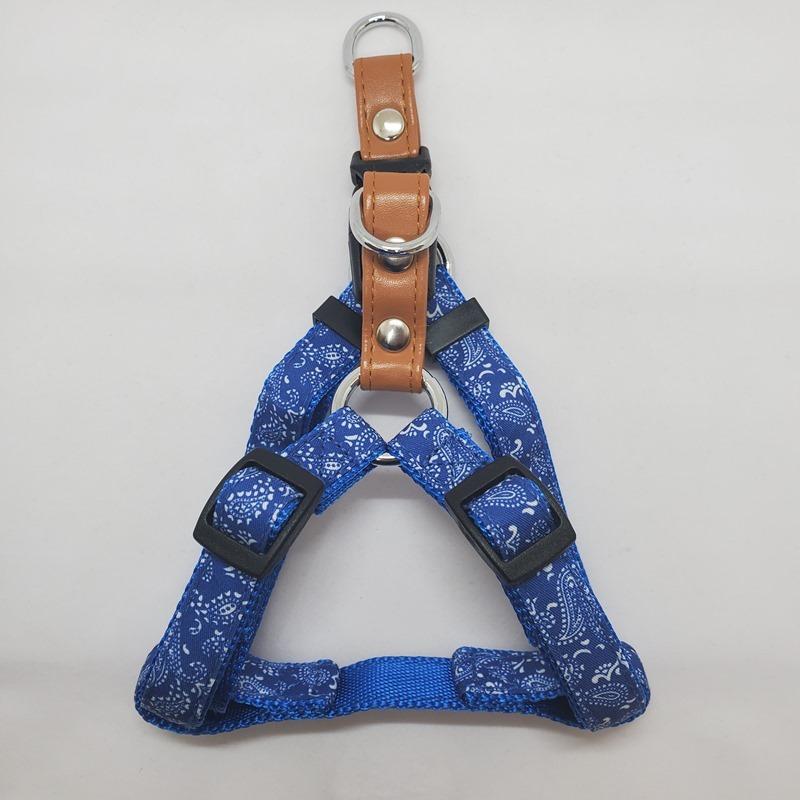 （株）リードッグ PZKHーSーBL ペイズリーカンタンハーネス S ブルー 犬 用品 胴輪 4580298526865 {NP}