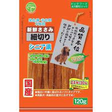 （株）友人 新鮮ささみ 細切り シニア用 120g 犬 フード スナック 4582129257740 {NP} hakozume-10070578 hakozume パッケージ画像